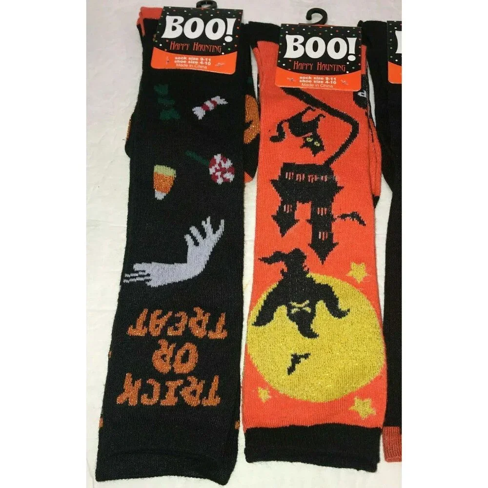 Boo! halloween socks